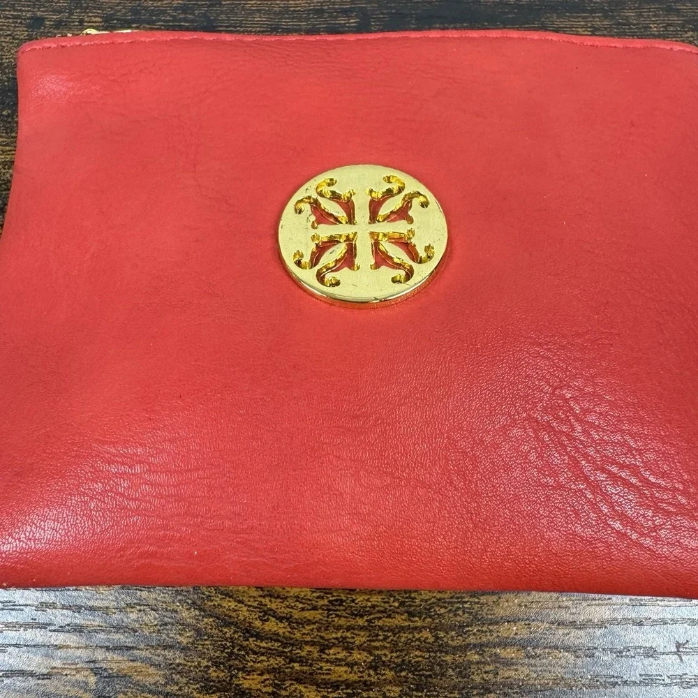 Rustic Cuff Red w/Gold RC Logo Zipper Closure‎ Storage Makeup Bag